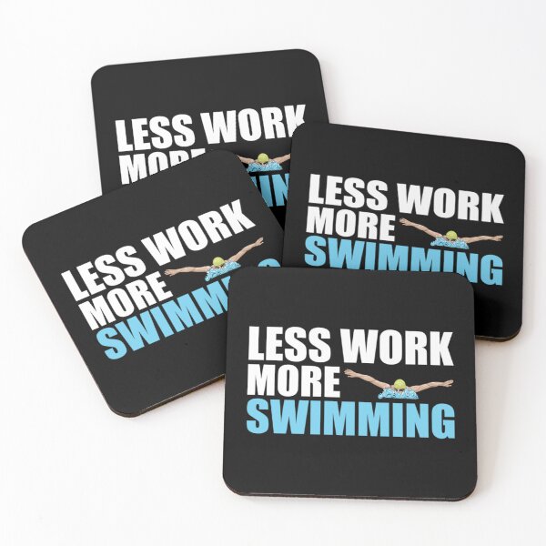 Item preview, Less Work - More Swimming Essential T-Shirt designed and sold by ricedali41.