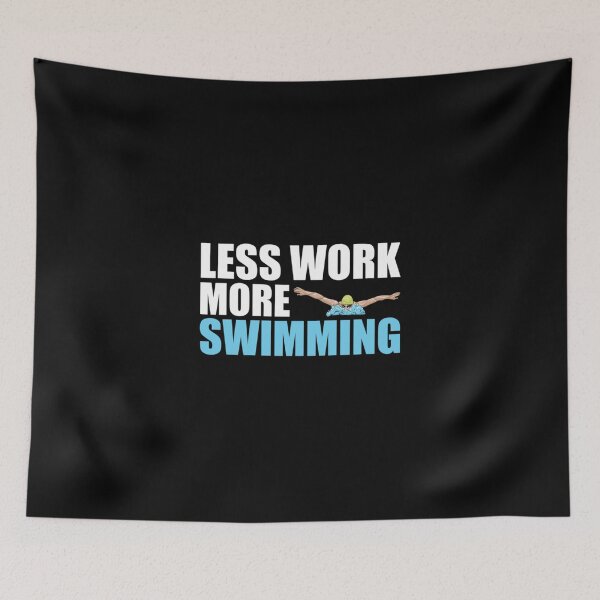 Item preview, Less Work - More Swimming Essential T-Shirt designed and sold by ricedali41.