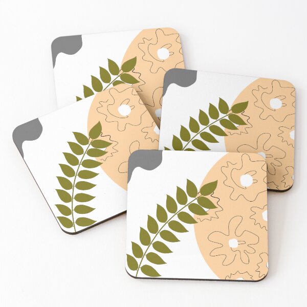 Item preview, Boho style sun leaf clouds pattern designed and sold by DreamKaracters.