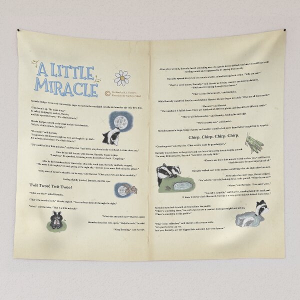 Item preview, 'A Little Miracle' Story Blanket designed and sold by R.J. Furness.
