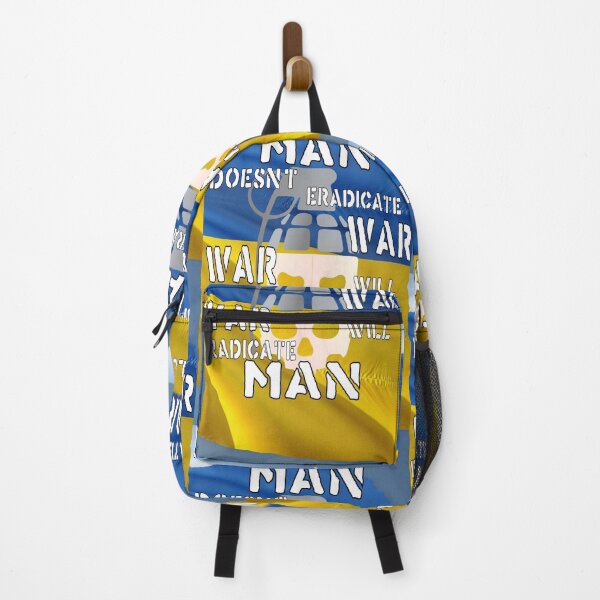 Item preview, Protest War - If Man doesn't eradicate war - War will eradicate Man Ukrainian Flag designed and sold by SpArtk.