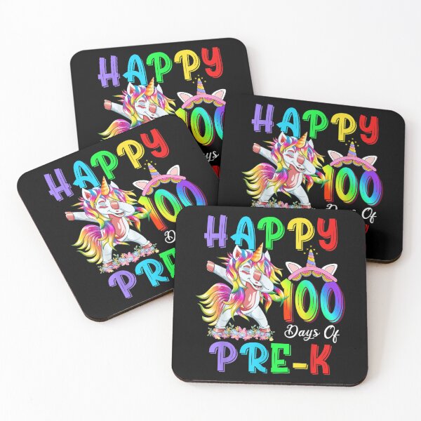 Item preview, Funny Unicorn Happy 100th Day Of Pre K Teacher Kids  designed and sold by wendyy88.