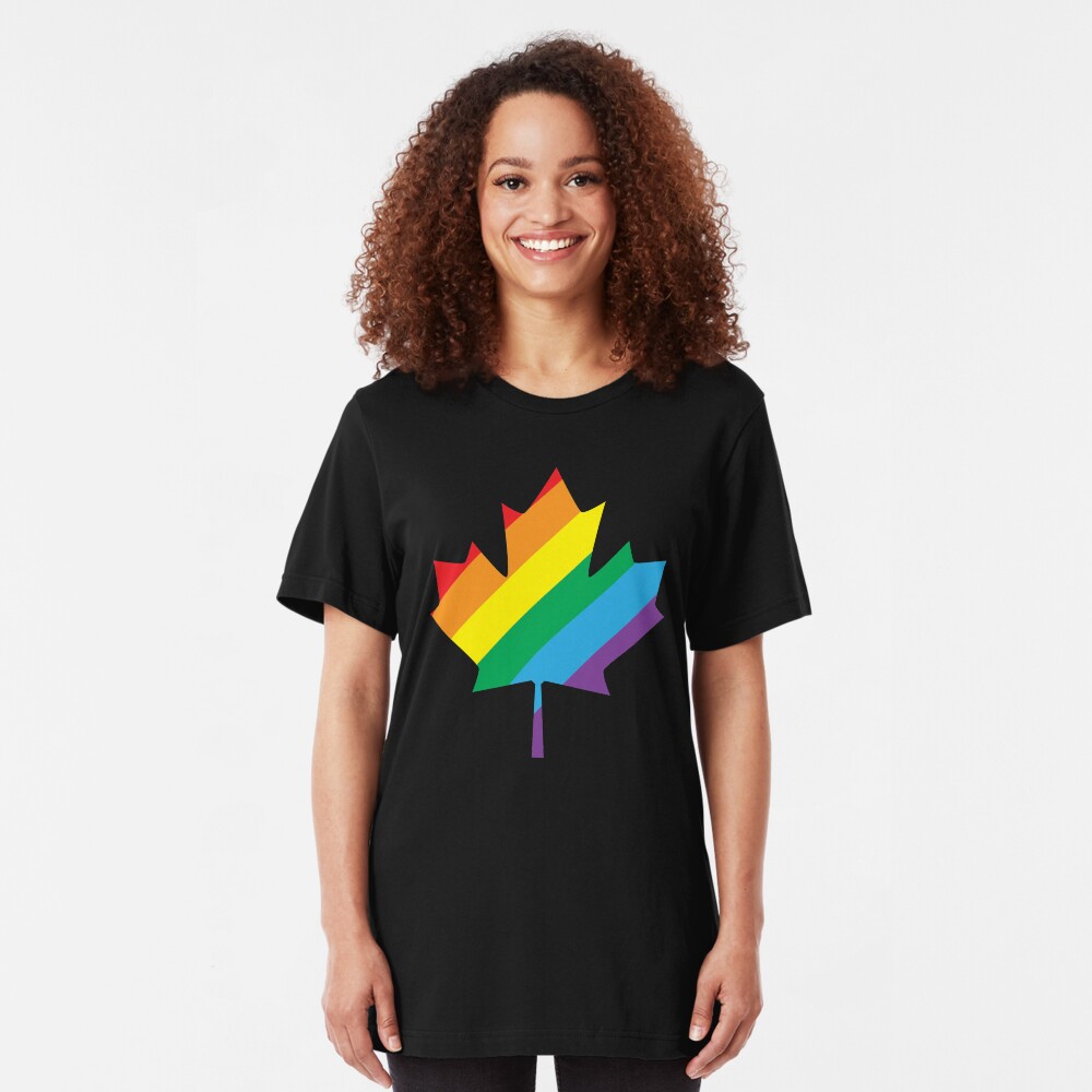 lgbt canada pride Slim Fit T-Shirt