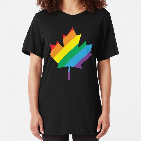 lgbt canada pride Slim Fit T-Shirt