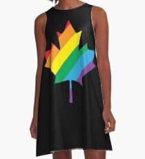 lgbt canada pride A-Line Dress