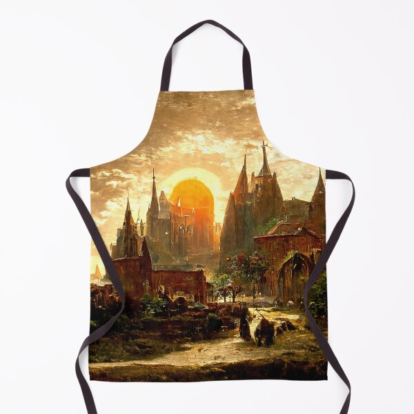 Item preview, Medieval Fantasy Town designed and sold by AM FineArtPrints.