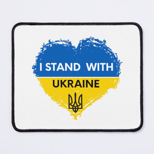 Item preview, I Stand With Ukraine And Ukrainian Flag Heart Support Ukraine designed and sold by ZANNIX.