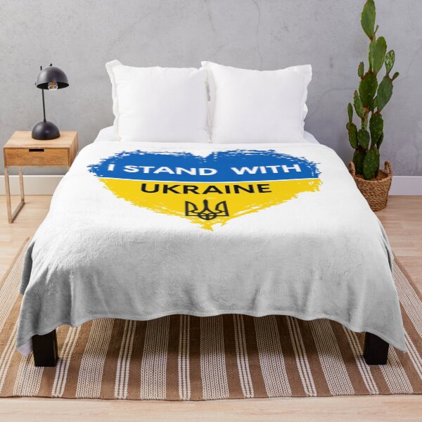 Item preview, I Stand With Ukraine And Ukrainian Flag Heart Support Ukraine designed and sold by ZANNIX.