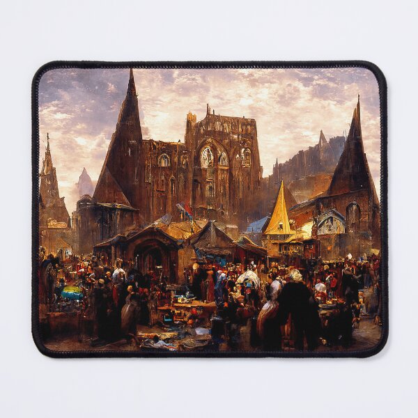 Item preview, Medieval Fantasy Town designed and sold by AM FineArtPrints.