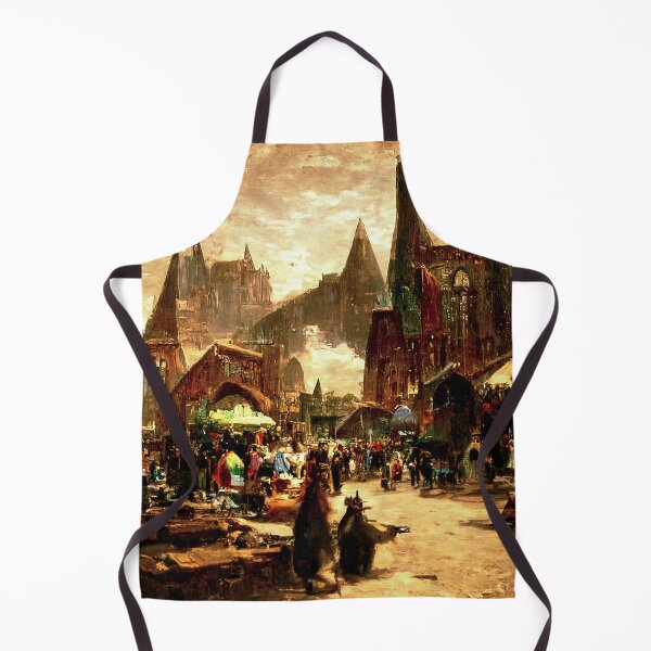 Item preview, Medieval Fantasy Town designed and sold by AM FineArtPrints.