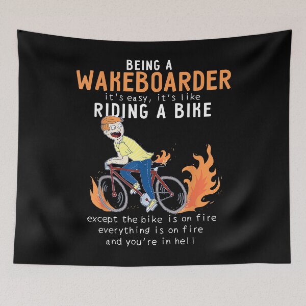 Item preview, Wakeboarder Like Riding Bike Cyclist Funny  designed and sold by wendyy88.