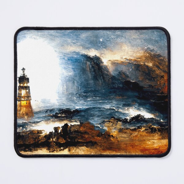 Item preview, A lighthouse in the storm designed and sold by AM FineArtPrints.