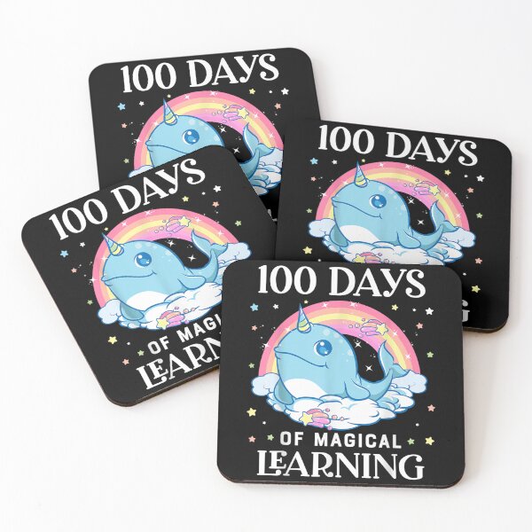 Item preview, 100 Days Of School Narwhal Unicorn Girls 100th Day Rainbow  designed and sold by wendyy88.