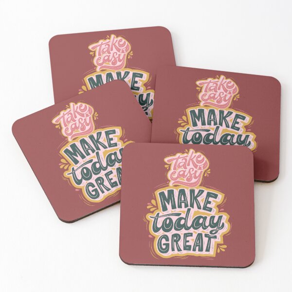 Item preview, Take Easy Make Today Great - Motivational quote - Inspiration designed and sold by designerpriti.