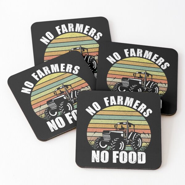 Item preview, No Farmers No Food Retro Sunset   designed and sold by MiacuAlexi.