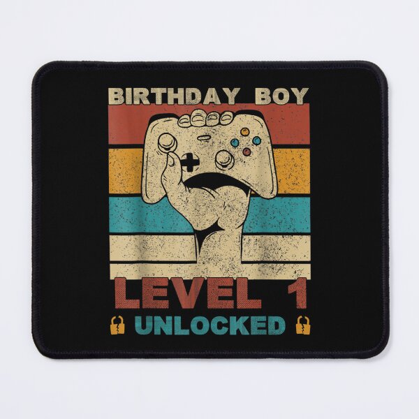 Item preview, Vintage Birthday Boy Level 1 Unlocked Video Game Birthday  designed and sold by wendyy88.