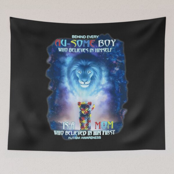 Item preview, Behind Every Autism Boy is Mom Who Believed in Him designed and sold by DahlilaJo.