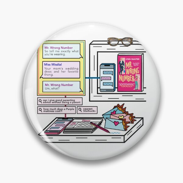 Item preview, Mr. Wrong Number - Lynn Painter designed and sold by bookshelfsketch.