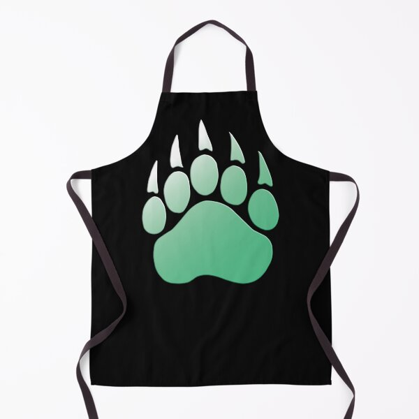 Item preview, Green Bear Paw 3D Effect and Color Gradient designed and sold by geraldineMS.