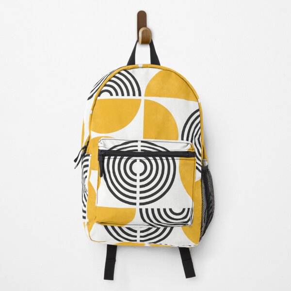 Item preview, modern mid century yellow shapes designed and sold by Preppy Aesthetic Designs.