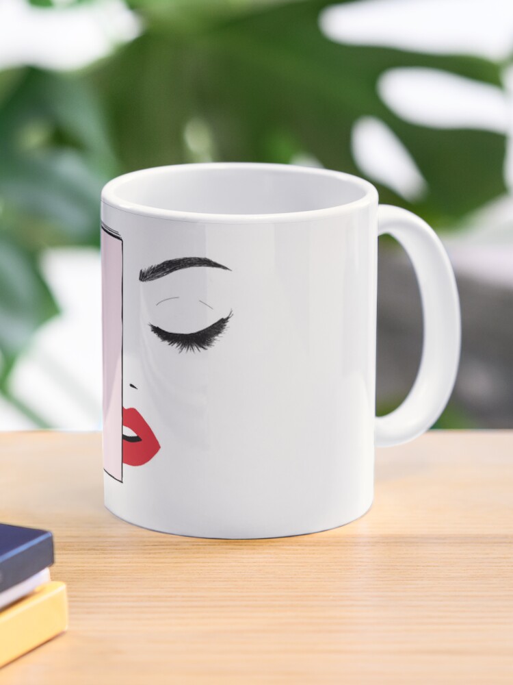 Thumbnail 1 von 6, Kaffeebecher, Lashes, Lips, Fingertips & a good book designt und verkauft von joandarlingsbks.