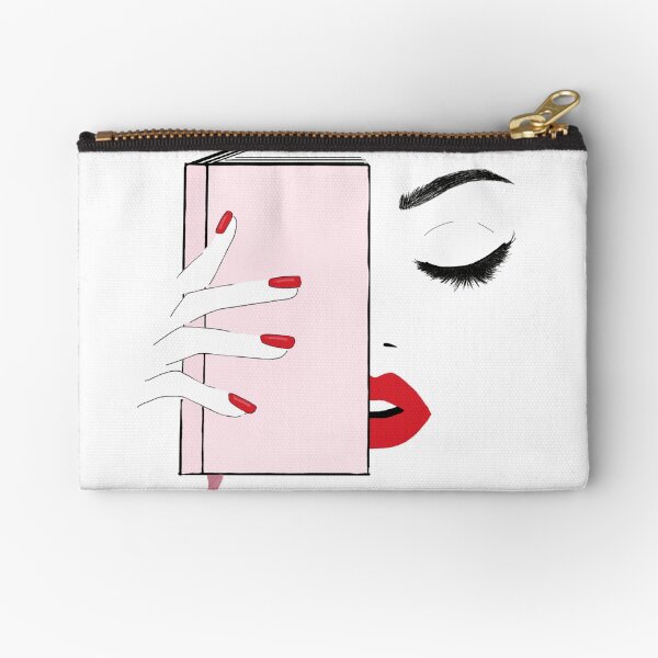 Lashes, Lips, Fingertips & a good book Täschchen