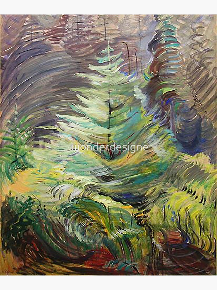 "Heart Of The Forest - 1935 - Emily Carr" Sticker By Wonderdesigne ...