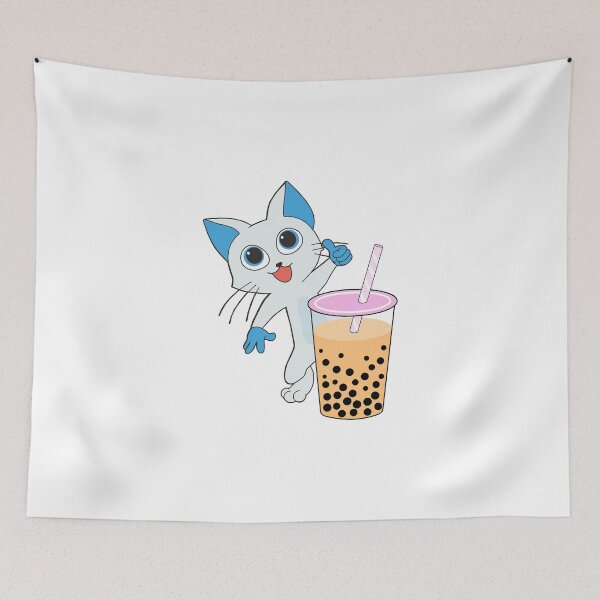 Item preview, Cat Drinking Boba Milk designed and sold by MoaaStore.