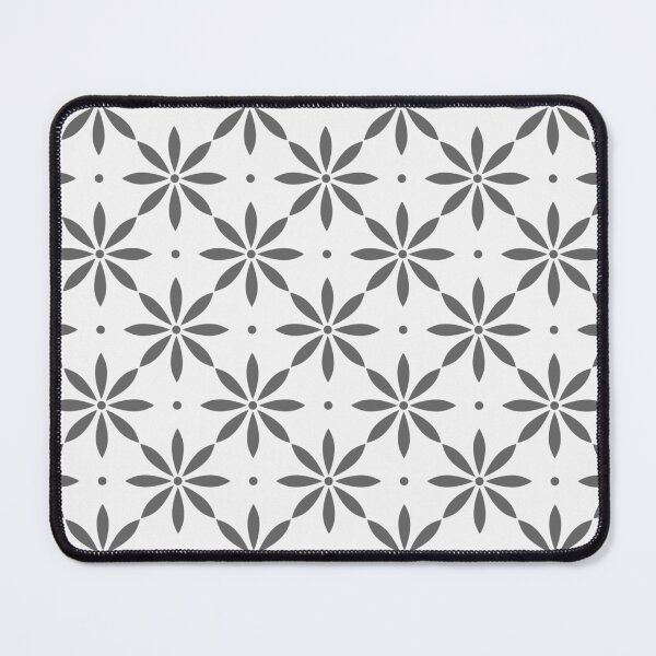 Item preview, Floral grey geometric pattern designed and sold by StudioBarcelona.