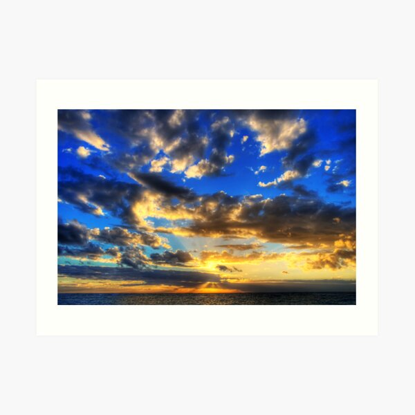 As the Sun Sets Art Print