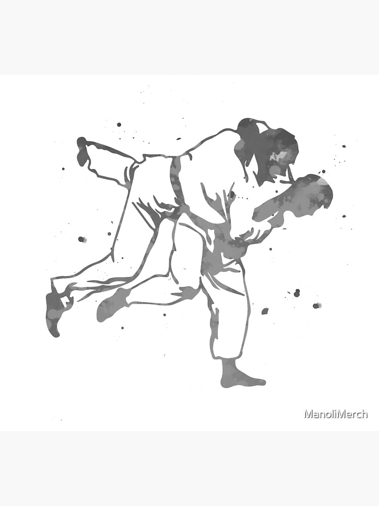 "Painted Judo Throw (Judo / BJJ / Sambo)" Poster by ManoliMerch Redbubble