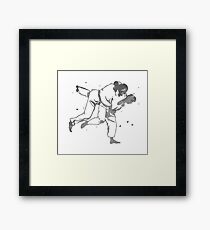 Painted Judo Throw (Judo / BJJ / Sambo) Framed Print