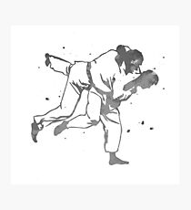 Painted Judo Throw (Judo / BJJ / Sambo) Photographic Print