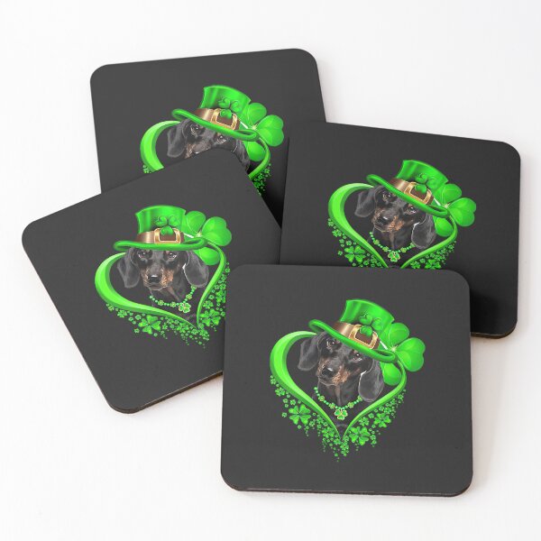 Item preview, Womens Dachshund St Patricks Day Lover Irish Shamrock Dog Loves V-Neck designed and sold by DahlilaJo.