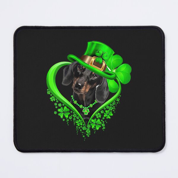 Item preview, Womens Dachshund St Patricks Day Lover Irish Shamrock Dog Loves V-Neck designed and sold by DahlilaJo.