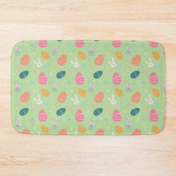 Item preview, Easter Eggs & Bunny Pattern - Green designed and sold by TheBubblyType.