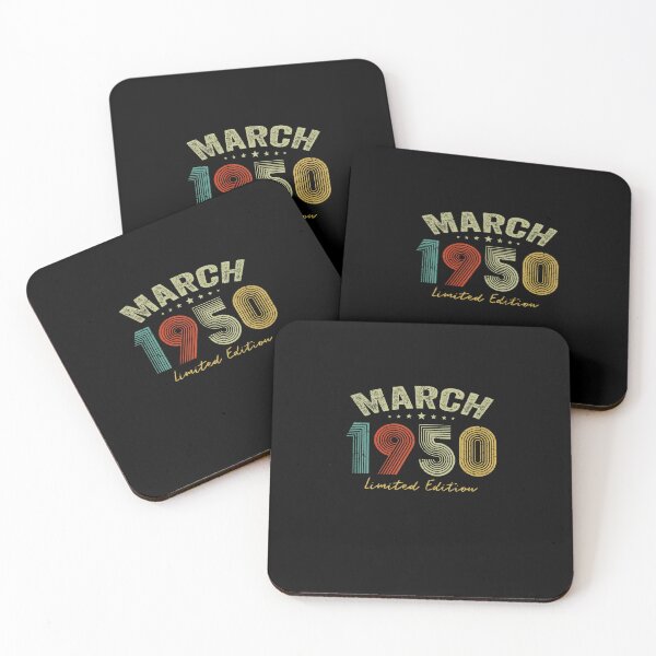 Item preview, Distressed March 1950 71st Birthday Retro 71 Years Old Gifts T Shirt designed and sold by tiffinygraham2.