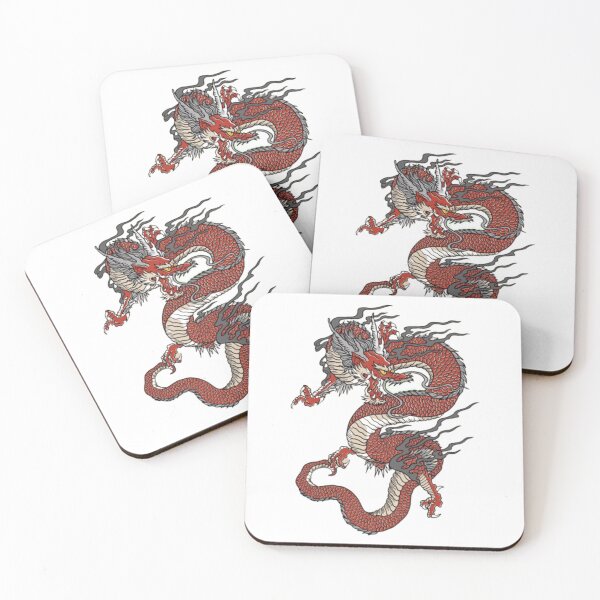 Item preview, Japanese red dragon design  designed and sold by G-FLORIAN.