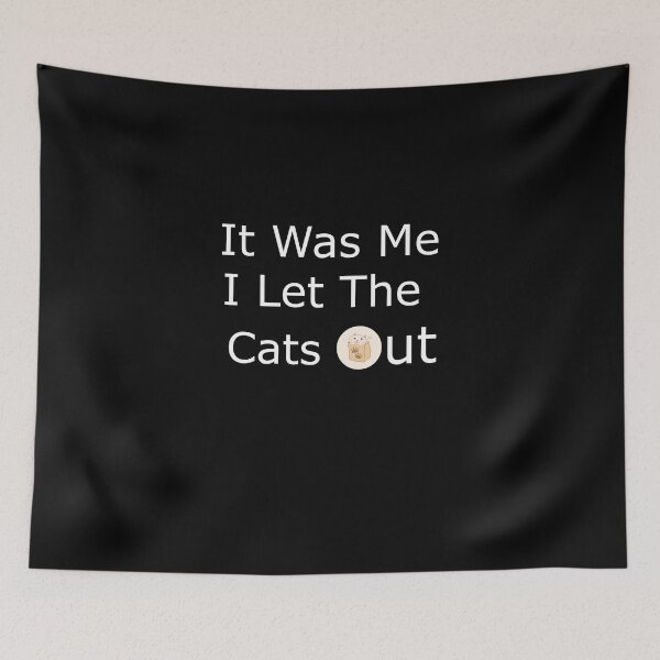 Item preview, It Was Me I Let The cats Out , Funny Vintage Black cats designed and sold by badretop.