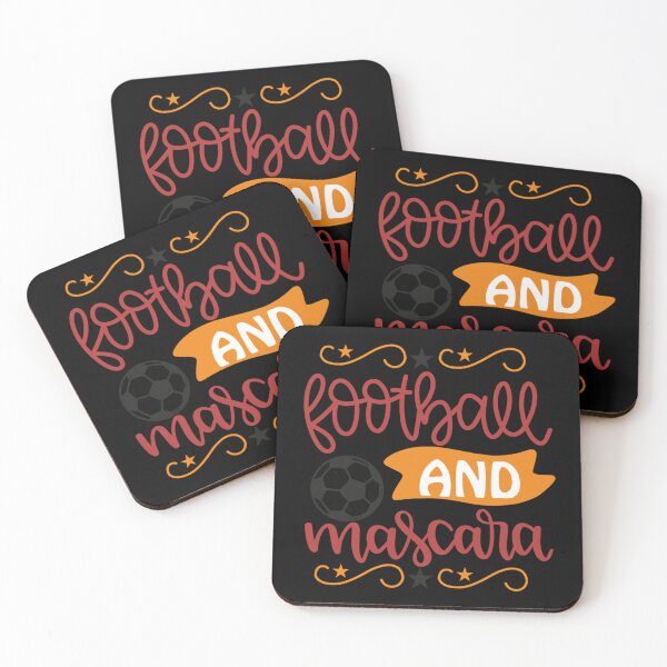 Item preview, Football And Mascara Sticker designed and sold by ricedali41.