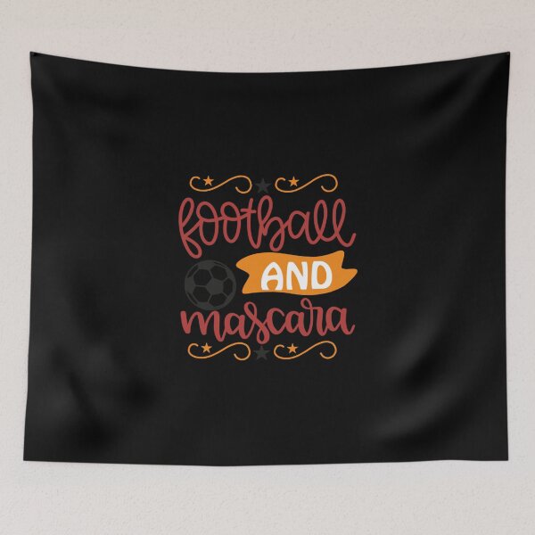 Item preview, Football And Mascara Sticker designed and sold by ricedali41.