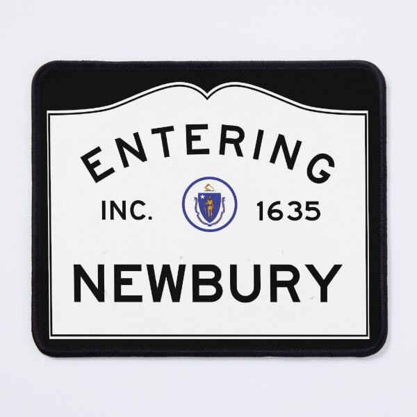 Item preview, Entering Newbury Massachusetts - Commonwealth of Massachusetts Road Sign  designed and sold by NewNomads.