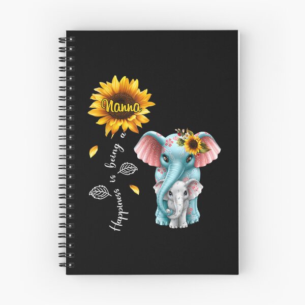 Item preview, Elephant Sunflower Happiness Is Being Nanna Christmas  designed and sold by brita797.