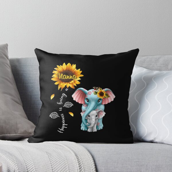 Item preview, Elephant Sunflower Happiness Is Being Nanna Christmas  designed and sold by brita797.
