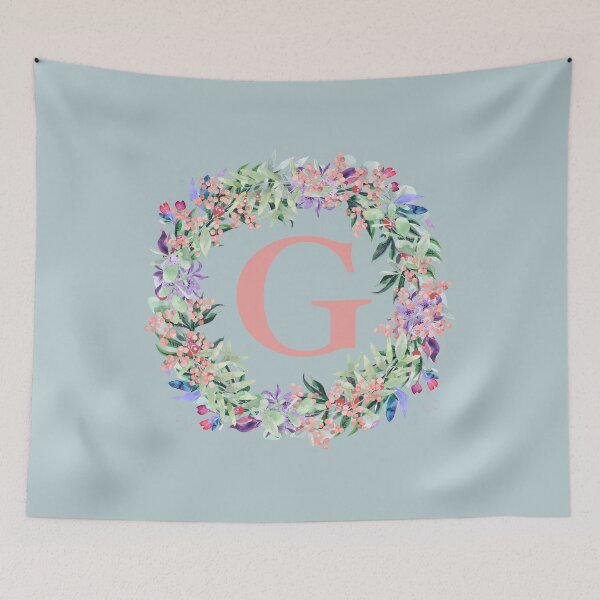 Item preview, Letter G Floral  - Floral Monogram Alphabet Letters designed and sold by LamaraK.