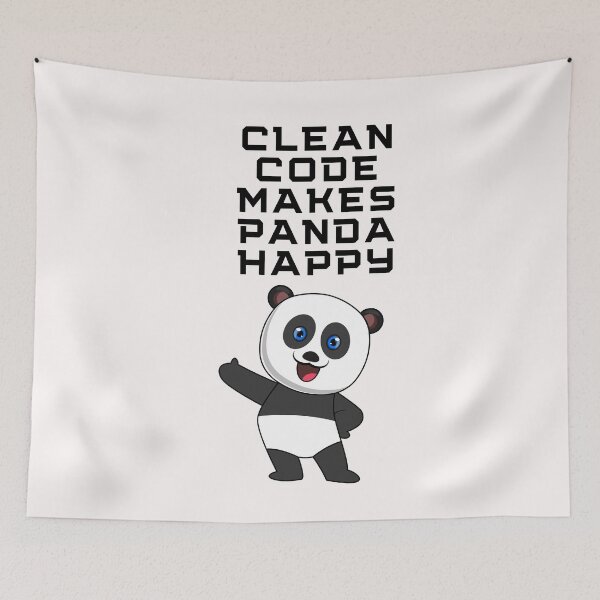 Item preview, Clean code makes PANDA happy designed and sold by OndrejsDesign.