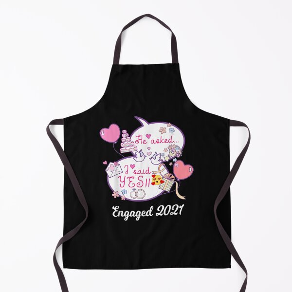Item preview, He Asked I Said Yes Couples Engagement Fiancee Honeymoon  designed and sold by aprilsav.