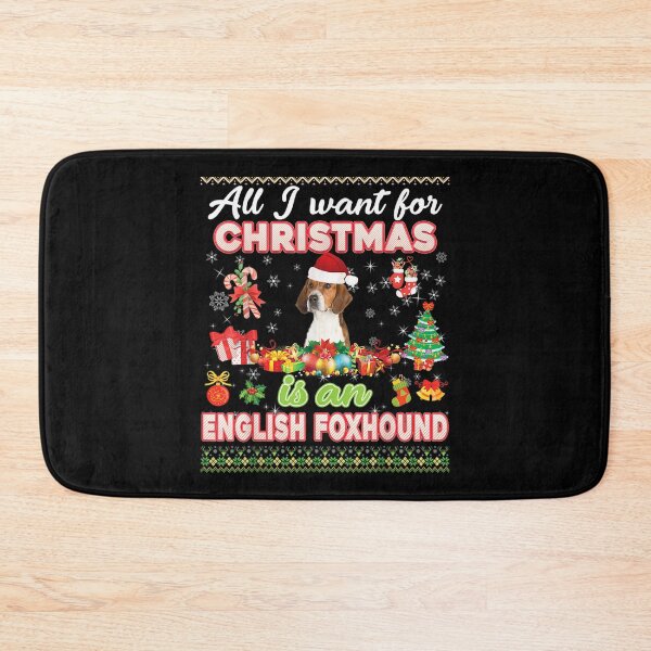 Item preview, All I Want For Christmas Is A English Foxhound Dog Sweater  designed and sold by aprilsav.