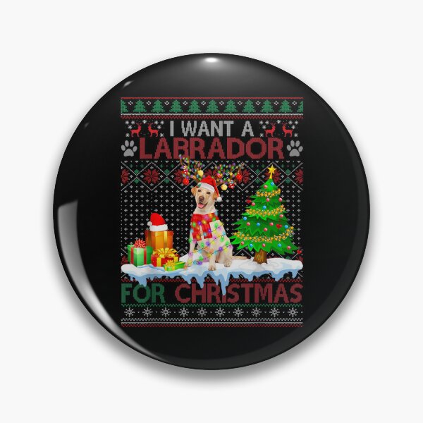 Item preview, I Want A Labrador For Christmas Funny Dog Xmas Ugly Sweater  designed and sold by amyadt77.