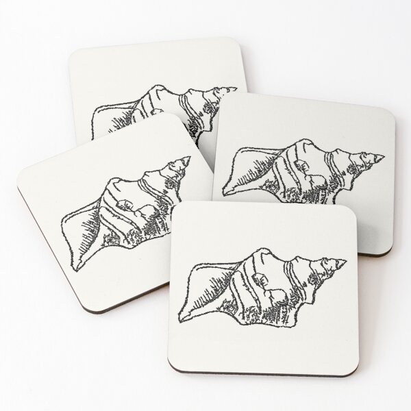Item preview, Machine Embroidery, Beautiful Monochrome Embroidered Shell, 2, Stitch crafting, unique embroidered art designed and sold by RudolphBarnard.